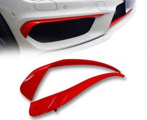 Накладки на передние воздухозаборники в бампере AMG Packet Glossy Red для Mercedes-Benz CLA W117 2013-2016